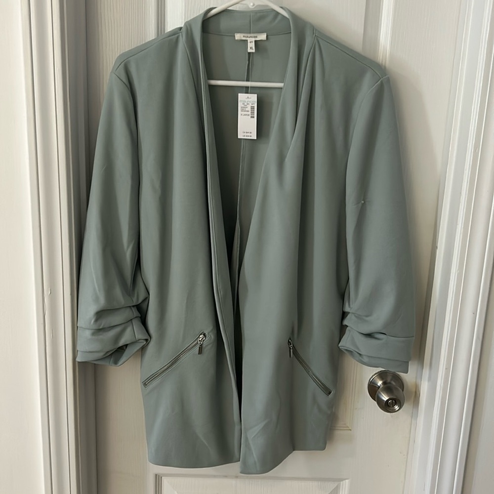 Maurice’s blazer new with tags. Mint green